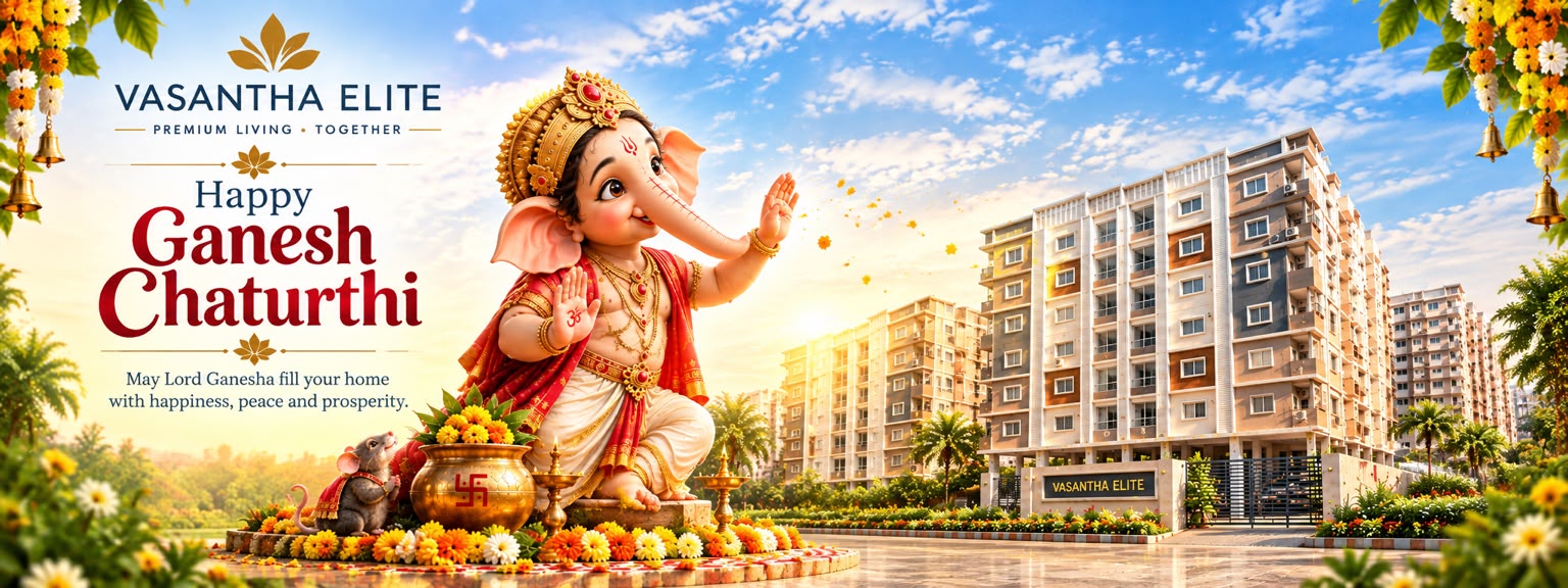 Happy Ganesh Chaturthi — Vasantha Elite wishes all residents happiness, peace and prosperity